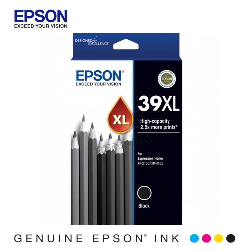 原装 爱普生39 39XL 墨盒 T39 T39XL EPSON XP2105 XP4105 打印机