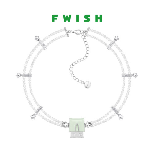 FWISH月光小屋花园双层珍珠颈链
