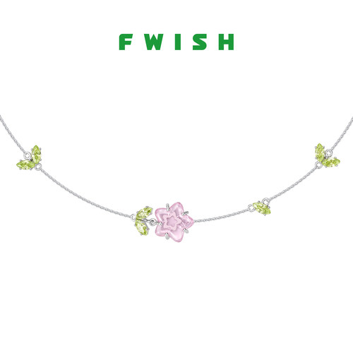 FWISH飞未夕星星花花纯银项链