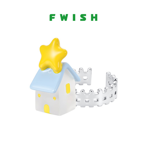 FWISH小屋花园戒指开口戒指