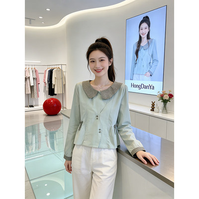 娃娃领衬衫女早春新款普