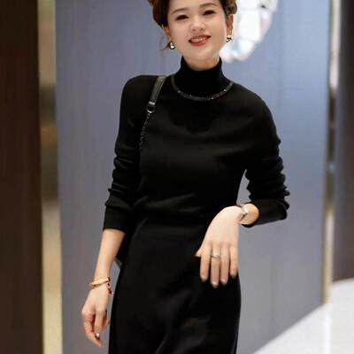 轻奢气质时髦镶钻针织打