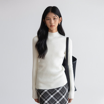 半高领针织衫女春季2025