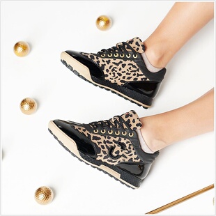 Cosma 代购 Del Golf女豹纹潮款 高尔夫球鞋 Cheetah Duca King