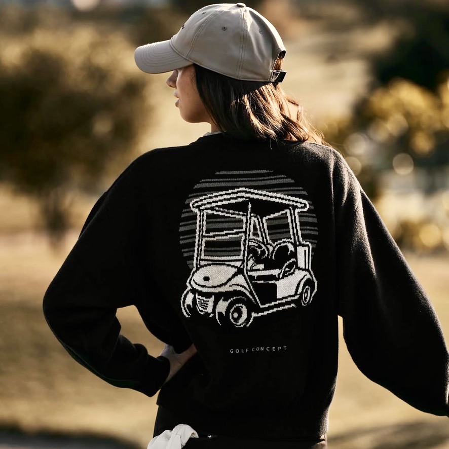 代购Macade高尔夫长袖衫男休闲运动圆领衫Golf Cashmere Blend