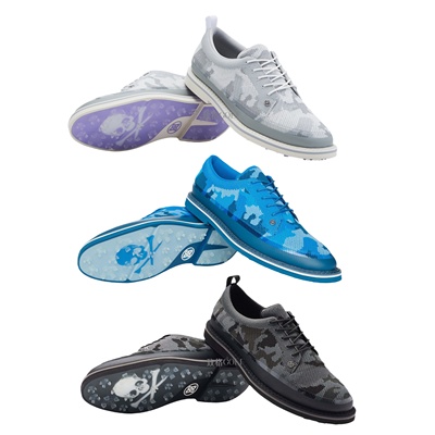 代购GFORE Knit Tuxedo Gallivanter PearlSnow男子G4高尔夫球鞋