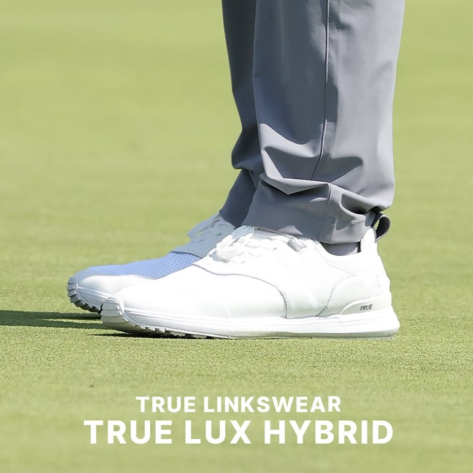 代购TRUE Linkswear高尔夫球鞋男USOPEN防水针织无钉款Lux Hybrid