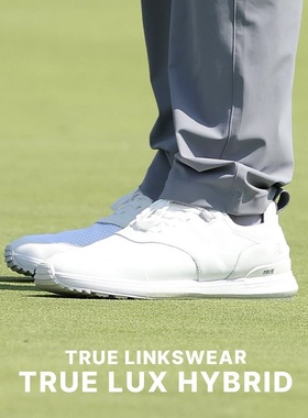 代购TRUE Linkswear高尔夫球鞋男USOPEN防水针织无钉款Lux Hybrid
