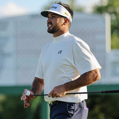 代购Malbon高尔夫短袖衫男柔软透气时尚款Golf Mare Mockneck Tee