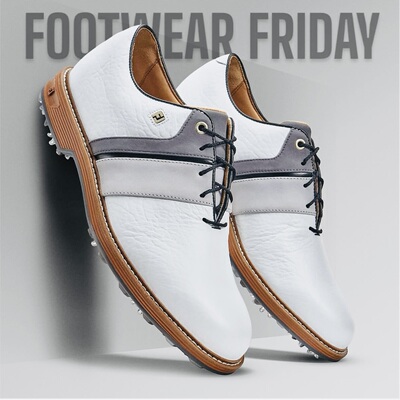 代购Footjoy Premiere Series Packard LX男子新款活钉高尔夫球鞋