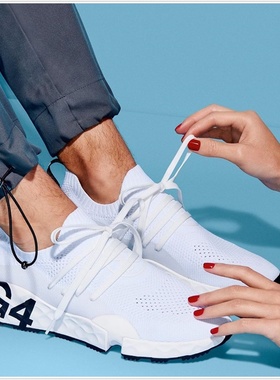 美国代购GFORE MG4.1 SNOW白色G4男鞋针织款时尚高尔夫球鞋