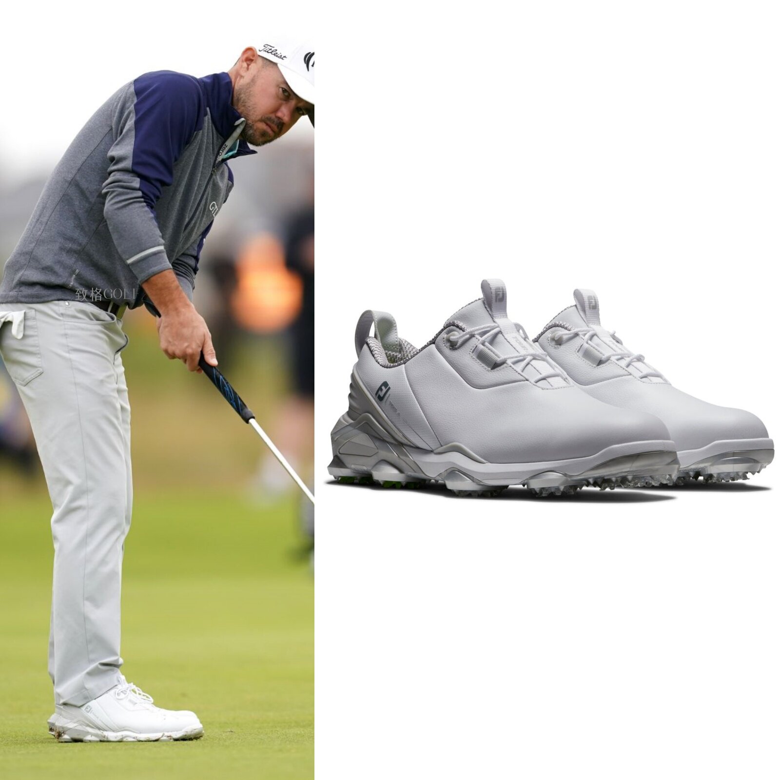 代购footjoy高尔夫球鞋男哈曼英国公开赛防水款tour alpha golf