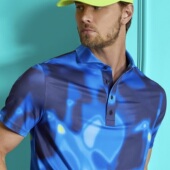 Print GFORE 代购 Polo男子新款 Boro Pique 衫 Tech 高尔夫短袖