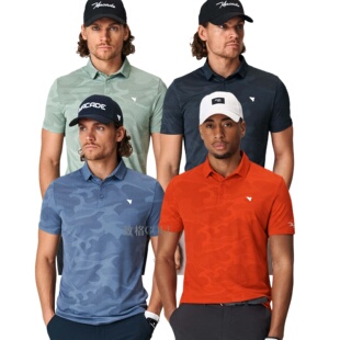 代购Macade Nolan Camo Shirt男子高尔夫短袖衫