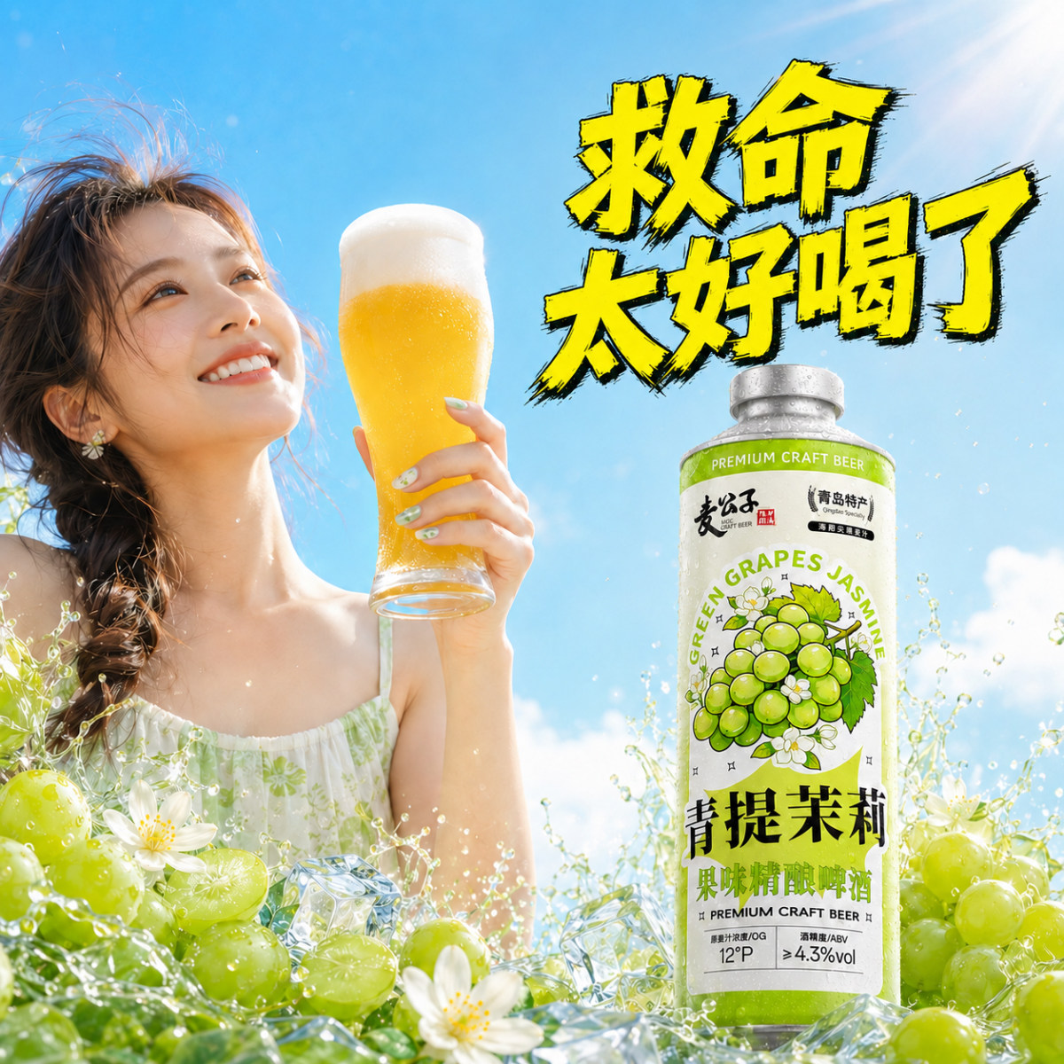青岛特产精酿啤酒礼盒装