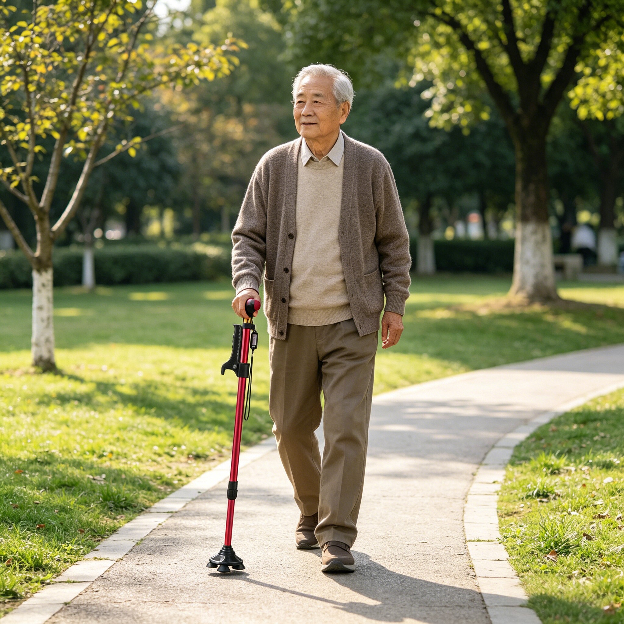 拐杖老人防滑轻便四脚扶手老年人专用防摔倒拐棍康复走路稳固手杖