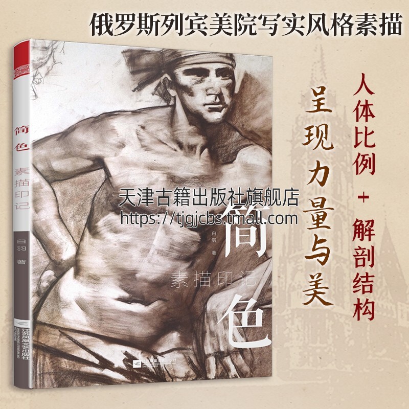 简色-素描印记 素描绘画艺术人体半身像 画画素描人物 初学者自学素描
