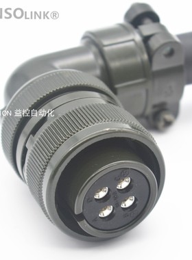 安川伺服电机SGM7A-15 20 25 航空插头4芯 18-10S MS3108B18-10S