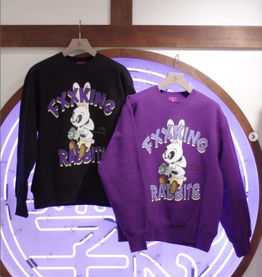 圆领宽松#FR2潮圆领卫衣