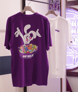 FR2 Rabbit 兔子 Excited 興奮 男女短袖 T恤潮 撫子NADESHIKO