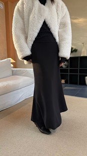 摩登mdeng2025冬季 设计感双面穿气质百搭加绒鱼尾半身裙女2K731