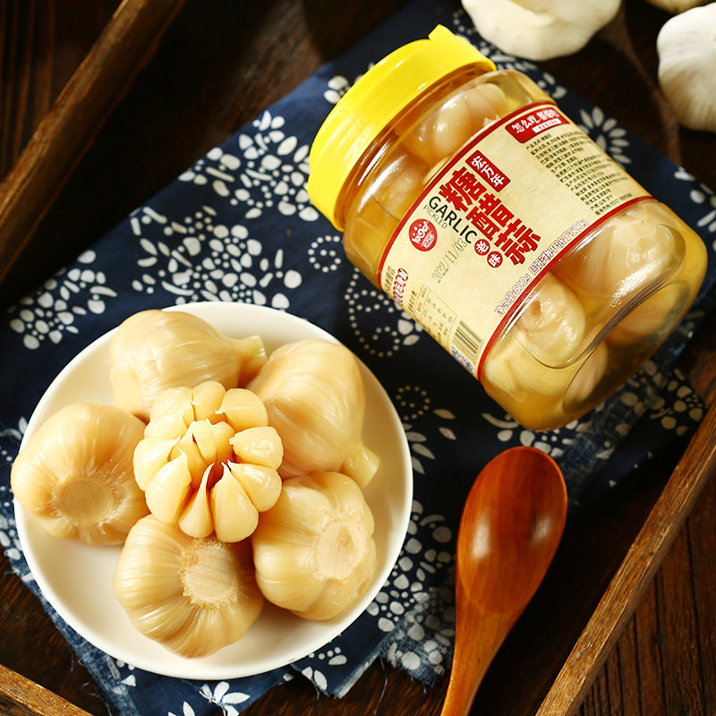 正宗糖蒜糖醋蒜泡大蒜醋大蒜腊八蒜腌制咸菜下饭菜甜蒜糖醋泡蒜头