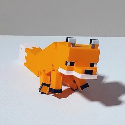 3D打印小狐狸钥匙扣摆件