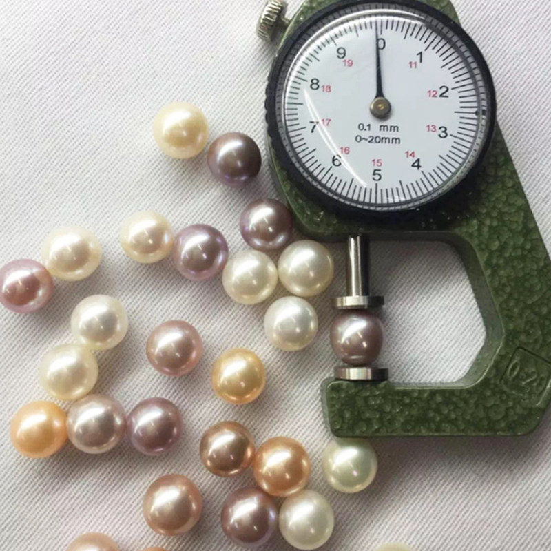 A circular natural Pearl gloss Purple Pink perforation diy Pendant Earrings Passepartoutin the Jewelry/Diamond/Jade/Gold , Natural pearls (New) , Jewellery stones  category - from Buy2taobao.com to provide professional Taobao agent buy service