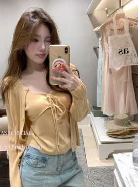 AS OFFICIAL-2026针织开衫+吊带背心两件套套装(含6绵羊毛)16019