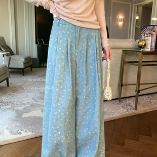 AS OFFICIAL-蝴蝶结花花阔腿裤休闲裤(新增3色补单杠杠滴)26198