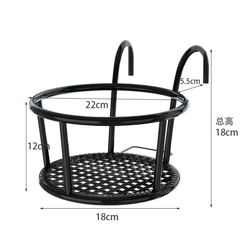 挂篮花盆阳台铁艺半壁挂植物绿萝盆吊兰悬挂多肉加厚耐用创意个性