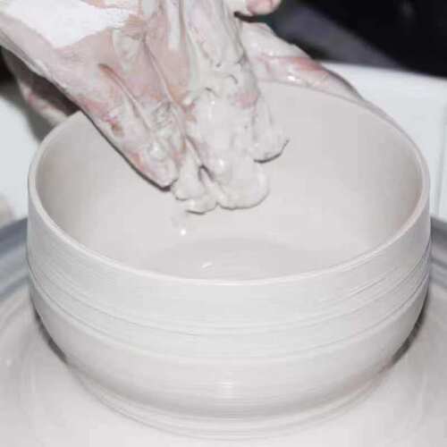 高白泥陶泥40斤学生教学用泥陶艺课用泥红陶泥特白泥拉坯瓷泥