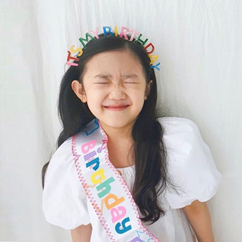 小红书生日肩带儿童派对礼仪带