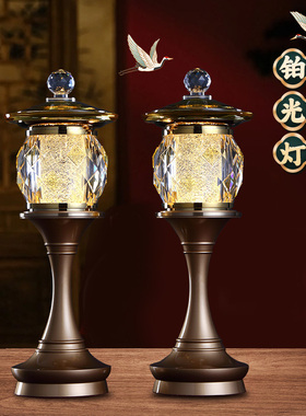 佛前水晶灯一对神台灯插电长明灯