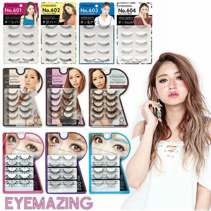 EYEMAZING小森纯/池田美优假睫毛 一盒5对浓密大眼混血风日本品牌