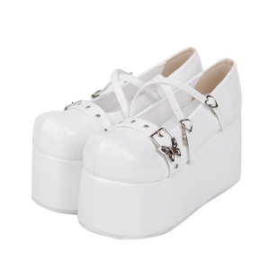 浅口松糕超高跟单鞋 圆头简约暗扣 C540 Lolita 2026