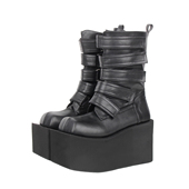 2026 方头魔术贴皮带松糕厚底中筒靴M522 朋克PUNK靴