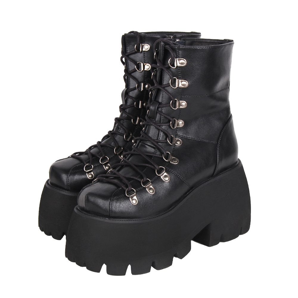 高筒靴暗黑Angelicimprint