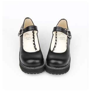 原创手工定做新款 LOLITA鞋厚底松糕搭扣公主洋装女仆鞋 6016