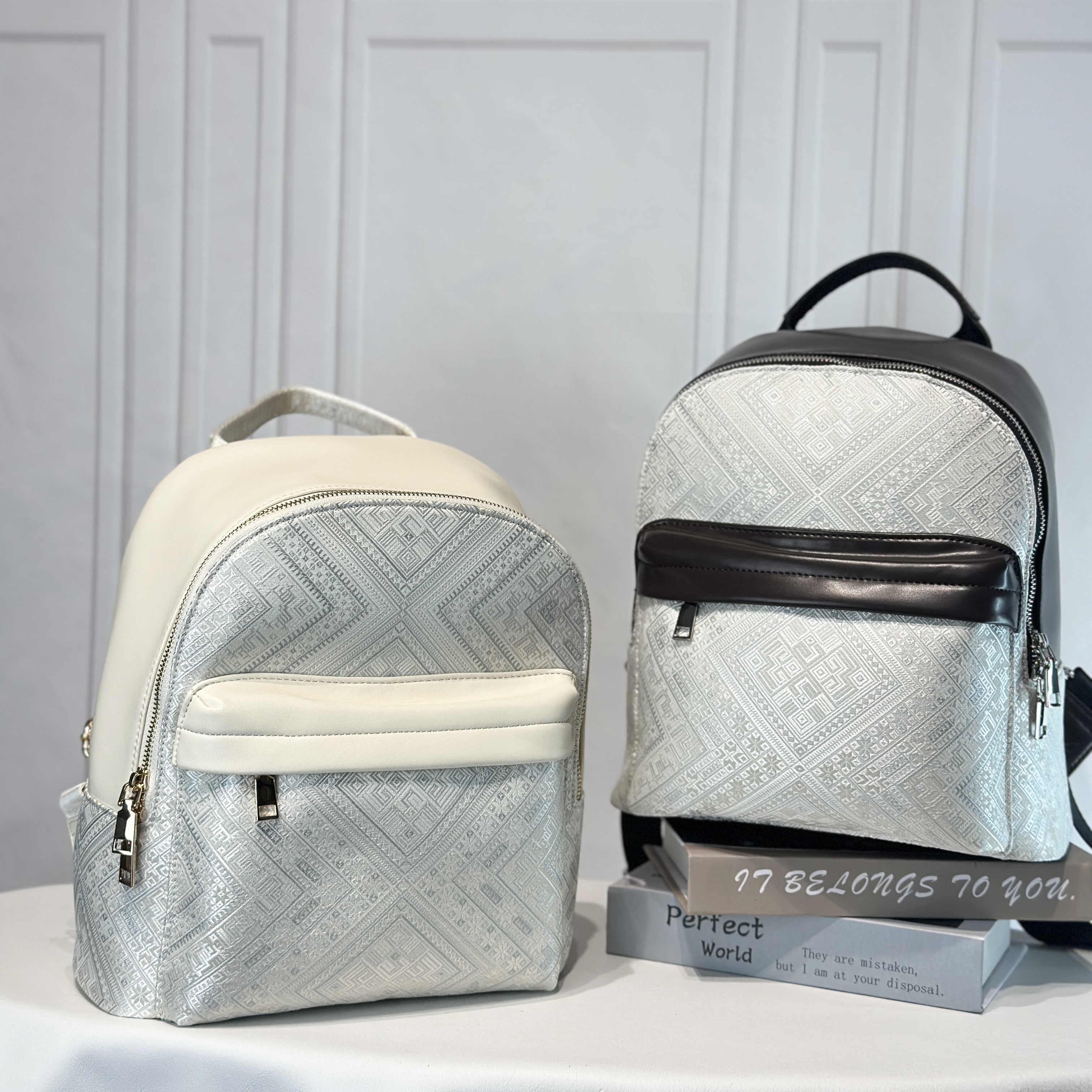 广西非遗壮锦双肩包时尚百搭端庄典雅通勤