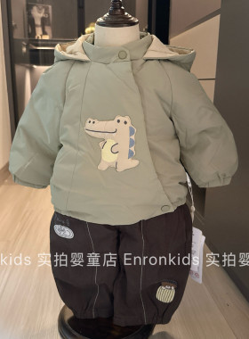 男童宝宝秋冬羽绒服外套保暖棉裤