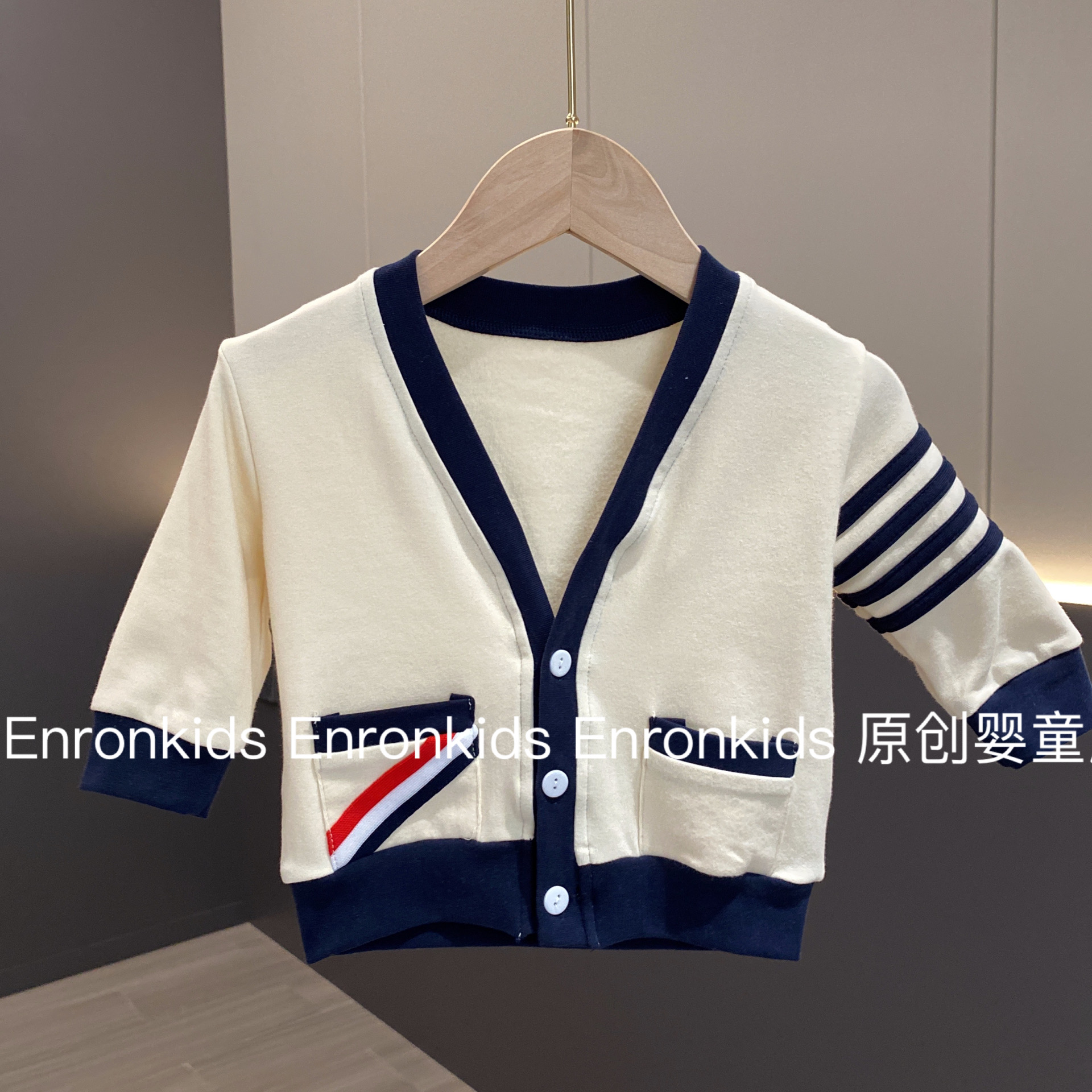 中开扣小外套纯棉春秋时尚开衫