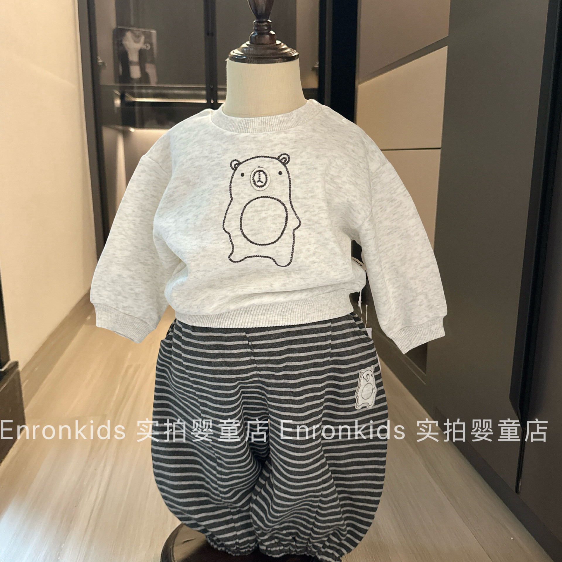男童宝宝秋季套装分体卫衣休闲裤图片