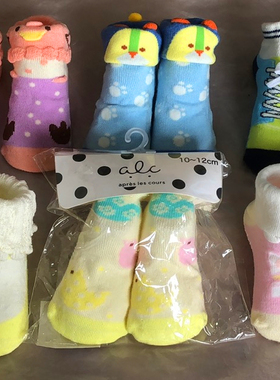 出口日本原单apres les cours宝宝袜手工无骨缝头棉质婴儿袜