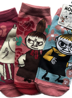 38包邮姆明moomin亚美棉质船袜浅口短袜另有暖宫护腰带