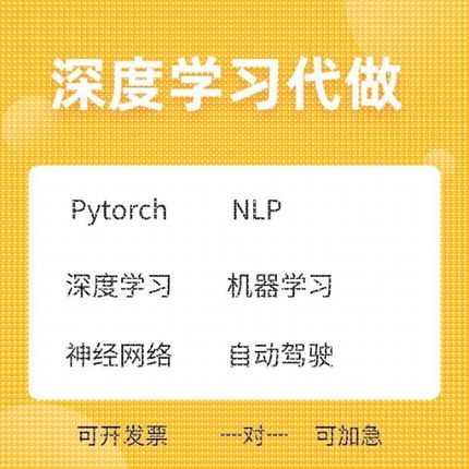 Python深度学习机器学习神经网络代做目标检测语义分割NLP