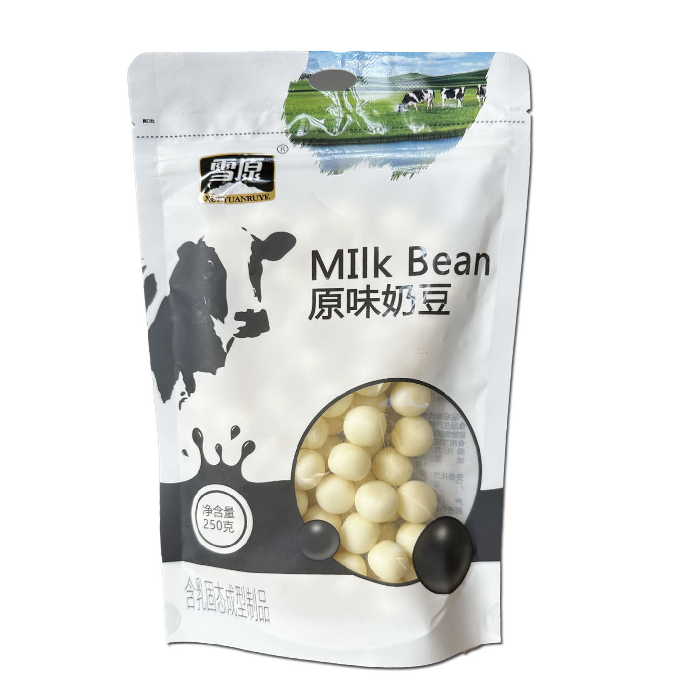 雪原原味奶豆250g 酸奶豆奶制品内蒙特产 儿童休闲零食乳制品小吃