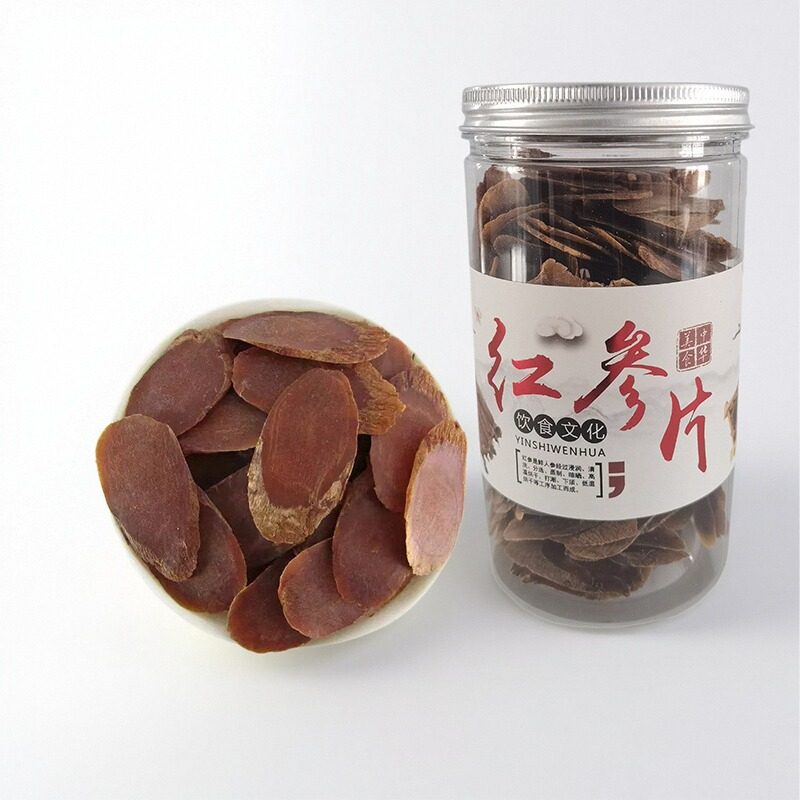 长白山正宗六年足龄红参片无糖整枝红参切片吉林红参大片煲汤泡水
