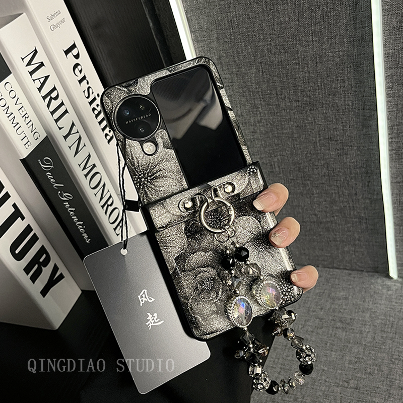 适用oppofindn3flip玫瑰手机壳