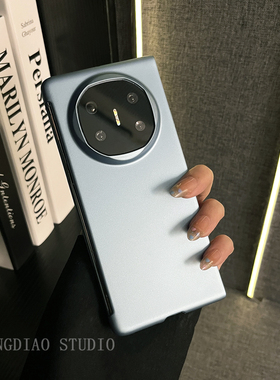 轻调 ins极简风蓝色烤漆适用于华为Mate X6典藏版手机壳新款折叠屏Mate X5/X3全包翻盖防摔小众高级感保护套